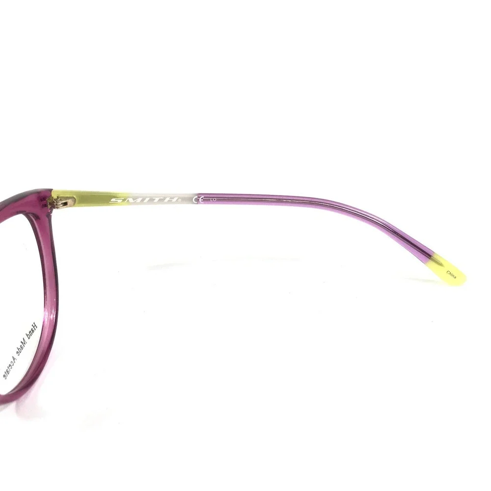 Smith Eyeglasses Frames ETTA Rose 4RA Clear Pink Green Purple Cat Eye 52-16-135 - Picture 7 of 12